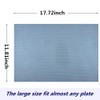 WAZAIGUR Placemats,Easy to Clean Crisscross Woven Vinyl Place Mats Durable