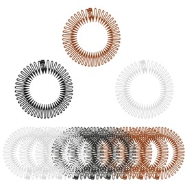 guduling 12 Pcs Claw Headbands for Women,90s Zig Zag Headband, Spiky Headbands for Womens with Teeth, Flexible Stretch Hair Band, Hair Wrap Holders for All Hairs Types and Styles(3 Colors)