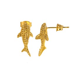 Gold Turtle Earrings Studs Tiny Sea Tortoise Earrings 18k Gold Plated Stainless Steel Ocean Animals Piercing Earrings for Women Ocean Series Summer Beach Jewelry Gifts, Stainless Steel, No Gemstone