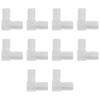 Tiardey 10 Pack 90 Degree Angle Plastic Same Barb Connector