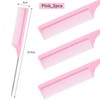 GENC BÉAUTY 3pcs Rat Tail Combs Parting Comb, Comb Set
