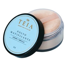 Polvo Matificante Translúcido Teia Cosméticos - Fijador de maquillaje y control de brillo 100% ingredientes naturales - Libre de talco - 30gr