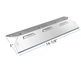 Grill Replacement Parts for Kenmore 146.23678310, 146.23679310, 640-05057371-6, 640-05057373-6 Gas Grills, Stainless Steel Grill Heat Plate, Heat Shield Tent, Burner Cover, Flame Tamer, 3 Pack