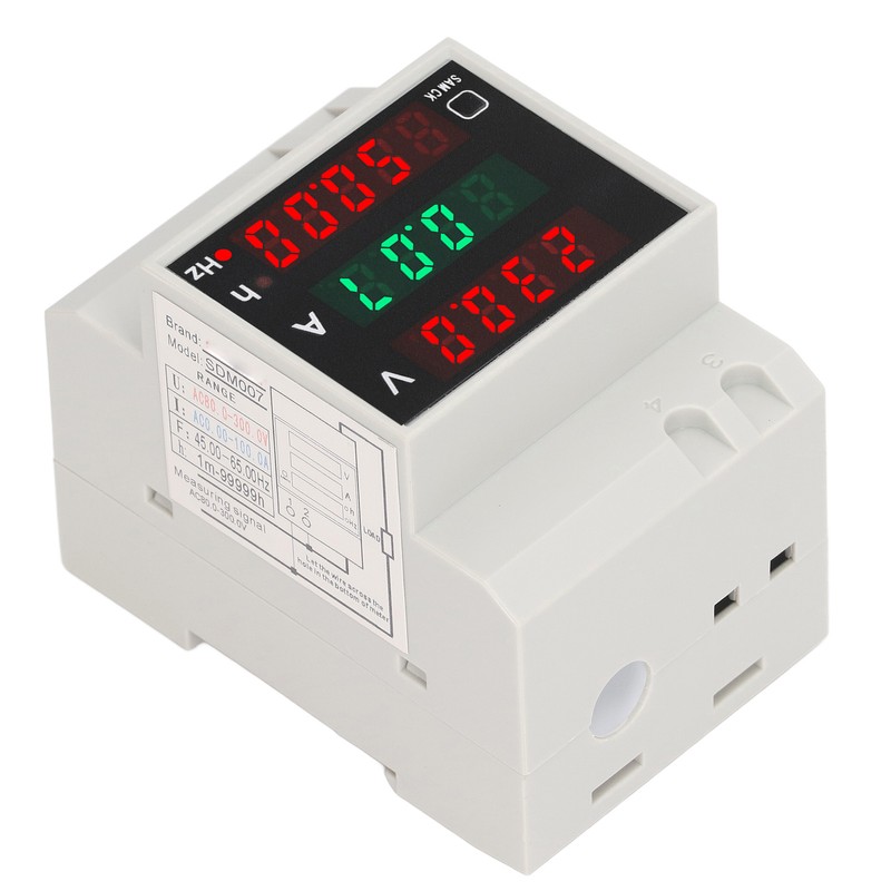 Digital Single Phase Energy Meter Tester Electricity Usage Monitor Ampermeter
