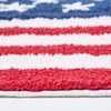 Homescapes 100% Cotton Washable Tufted Bath Mat USA Flag Stars
