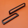 LBFEEL 3.75" Cool Black Cabinet Pulls Handles Matte Black Cabinet