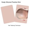 Man Bald Micropigmentattion Practice Skin Silicone Hairline Microblading Practice Pads
