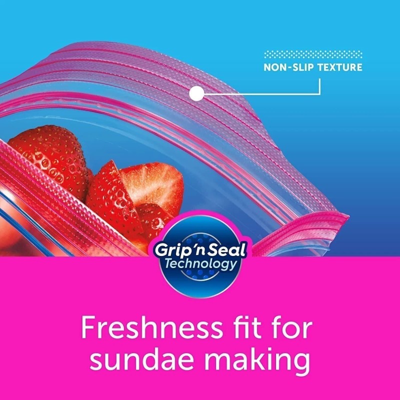 SC Johnson Ziploc Gallon Food Storage Bags, Grip 'n Seal
