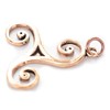 Windalf Trian Celtic Triskele Pendant 4 cm Bronze, Bronze