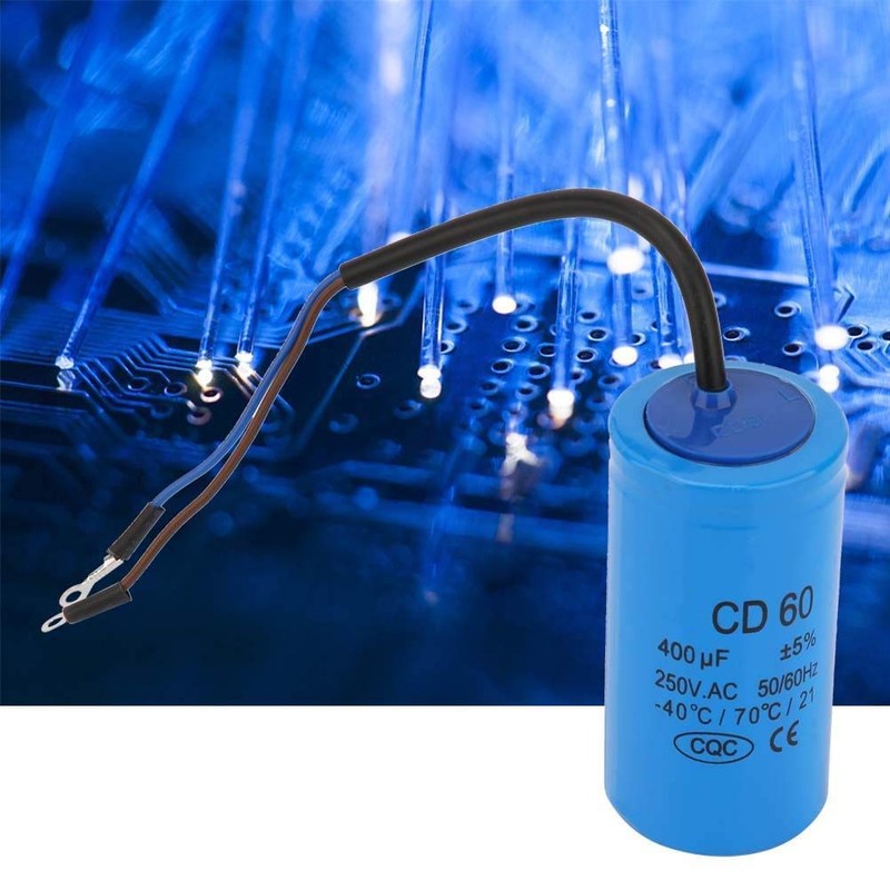 CD60 Capacitor 250VAC 400uf, Metallized Polypropylene Film Engine Start Capacitor,