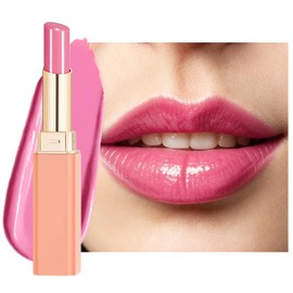 Oulac Make-Up Lipstick, Juicer, Shiny Lip Tint, Smooth and Hydrated Lips, Vegan, Tinted Lip Balm, 2.2 g, Mauve Pink (07)