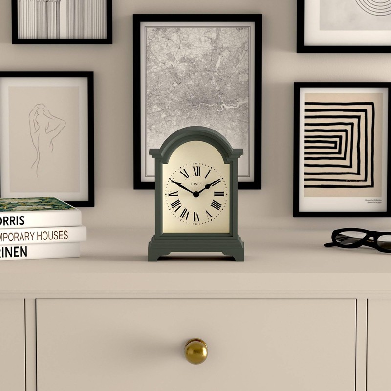 Jones Clocks® Bistro mantel clock | Classic arch top design