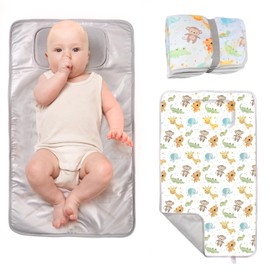 TENDS Travel Changing Mat - Waterproof, Foldable, Washable and Padded, Compact, Ideal for Baby Comfort and Cleanliness, Perfect Nappy Bag as an Original Gift for Newborns