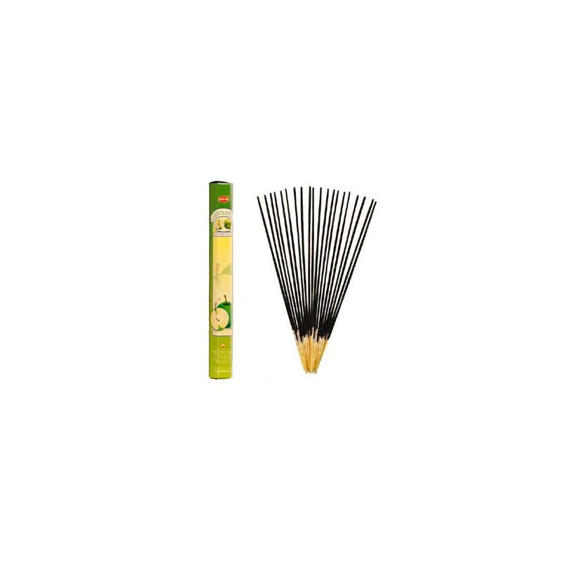 NEW: HEM "GREEN APPLE" HEXA INCENSE STICKS, 6 PACKS X