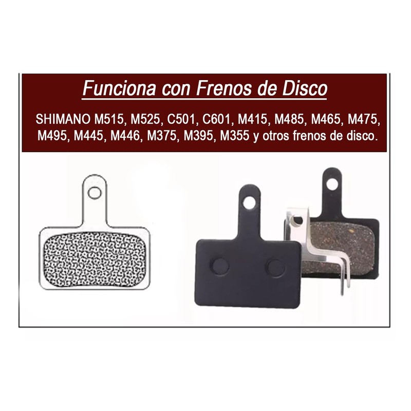 Vmingo Balata Bicicleta para Bici Universal Pastillas Freno Disco Reemplazo