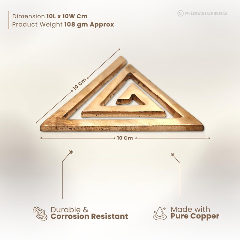 Plusvalue Copper Vastu Helix for South East Vastu Dosh -