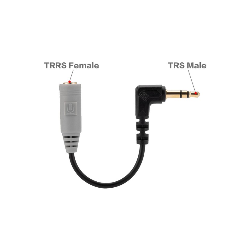 Replacement SC3 Microphone Cable for Rode 3.5mm TRRS to TRS