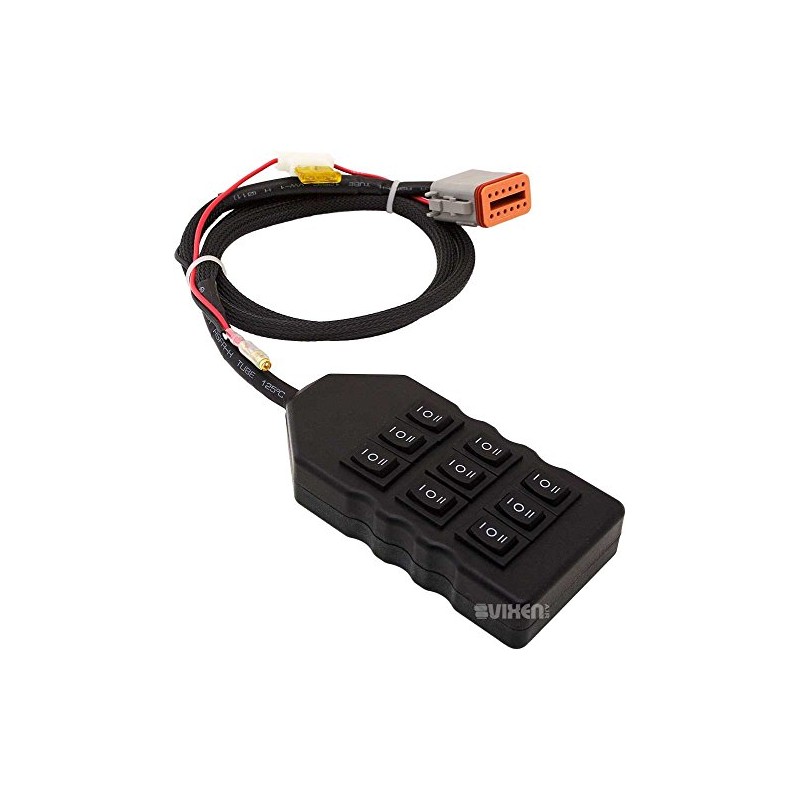 Vixen Air 9-Switch Momentary Rocker Type Suspension/Air Ride Controller w/6FT