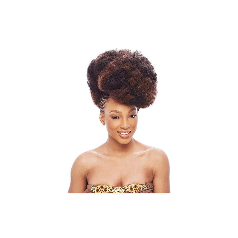 Janet Collection Synthetic Hair Braids Noir Afro Kinky Bulk 24"