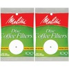 Melitta 3.5 Inch White Disc Coffee Filters (Pack of 2)