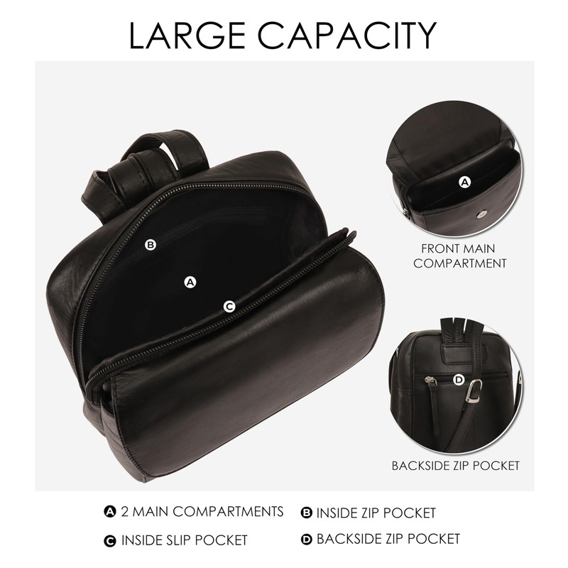 Lloyd Baker Backpack Farit: Sophisticated Small to Medium-Sized Versatility Leather