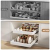 Seinloes 2 Pack Pull out Cabinet Organizer 21" Deep With