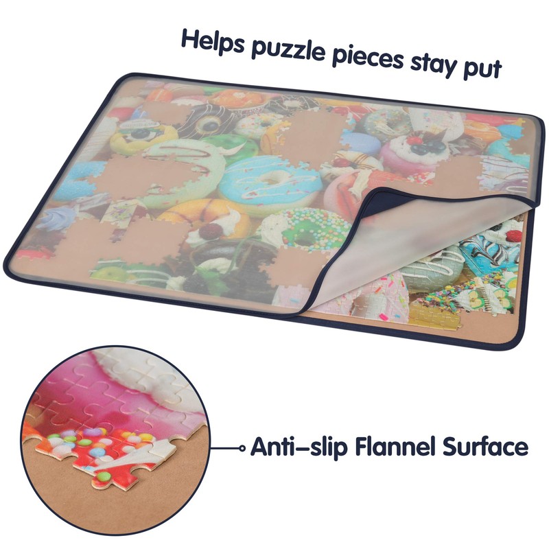 Tektalk Jigsaw Puzzle Board with Puzzle Dustproof Cover Up to