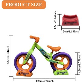 Swkangrd DIY Mini block assembled Bicycle, Stress Relief Toy for Children, Unique Decoration for Bike Lovers-1pc