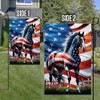 American Flag-Horse Patriotic American Flag MLN2926F, Garden Flag (11.5" x