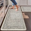 LEEVAN Anti Fatigue Kitchen Mats for Floor Light Grey Cushioned