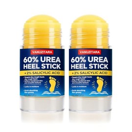Crema de urea 60 por ciento con 2% de ácido salicílico, crema de pies de máxima resistencia para pies ásperos y secos agrietados, manos y codos, remov