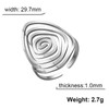 VASSAGO Spiral Rings Irregular Swirl Spiral Pendant Rings for Women