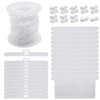 SelfTek Vertical Blind Accessories 12Pcs 89mm Vertical Blind Top Hangers,12Pcs