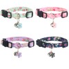 Yizepet Breakaway Cat Collar with Bell, 4 Pack Safety Adjustable