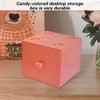 AIMALL Macaron Colour Desktop Storage Box – 3.6"x3.5"x3.1" Stackable Plastic