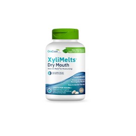 Oracoat XyliMelts for Dry Mouth Night Time or Day - Moisturizing Dry Mouth Adhering Discs, Sugar Free with Xylitol, 395 Count, Mild Mint Flavor, 8-Hour Relief