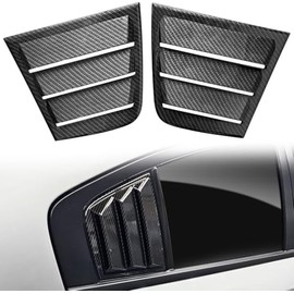 for Dodge Charger 2011-2023 2024 Side Window Shades Cover Blinds, Dodge Charger Window Louver ABS Black (2Pack) (Carbon Pattern)