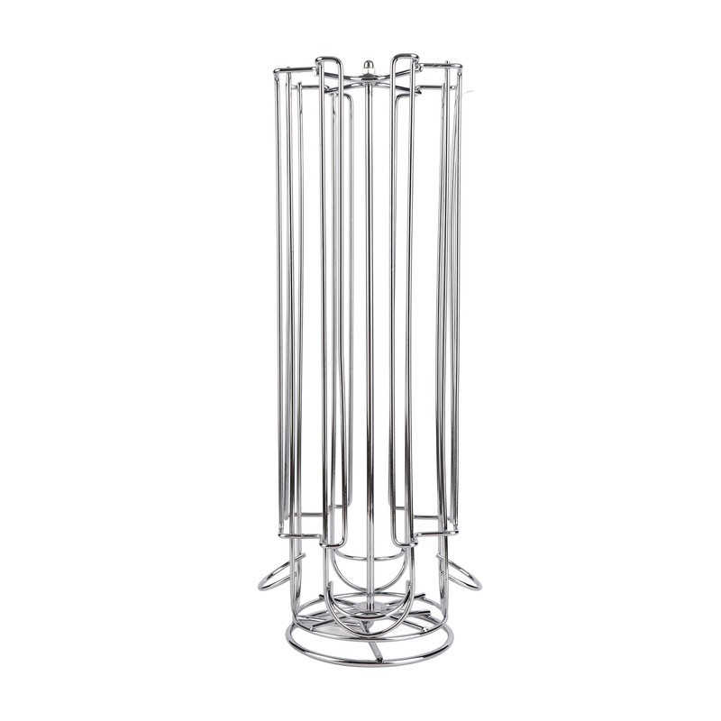 Coffee Pod Holder Tower Stand Rack Revolving Rotating 28 Capsules
