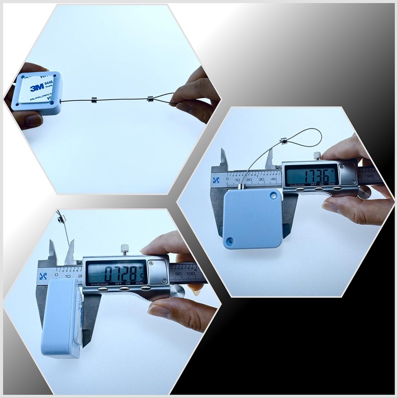 Retractable Cable Lock with Cable tie, to Prevent Loss of