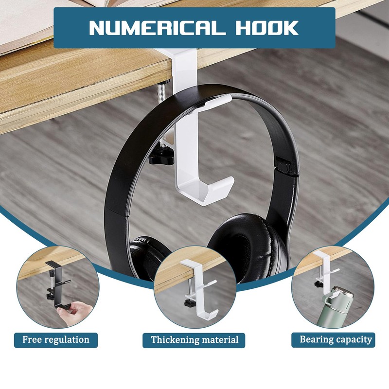 2 Pcs Handbag Hook,Non Slip Adjustable Bag Hanger,Hooks for Hanging