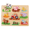 Lelin Wooden puzzle with farm animals