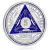CHURYUML 5 Month Sobriety Coin Triplate Sobriety Chip Five Month