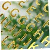 IWOWHERO 6 Sheets Decorative Scrapbook Stickers Hot Stamping Letters Numbers