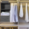 FALSKT Wardrobe Hanging Storage with Removable Drawer 3 Shelves Hanging