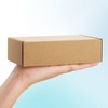 Poever Shipping Boxes 7x5x2 inches Brown Small Mailing Boxes 25