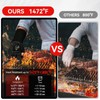 IGNISGUARD BBQ Grill Gloves, Oven Gloves, 1472°F Silicone Oven Mitts