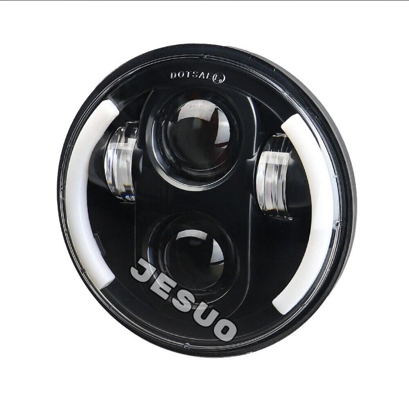 JESUO 4PCS DOT 5 3/4" 5.75 LED Headlights HI/LO DRL