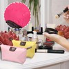 JLNGTHONG 6 Pieces Cosmetic Pouch, Dumpling Shape Makeup Pouch Travel
