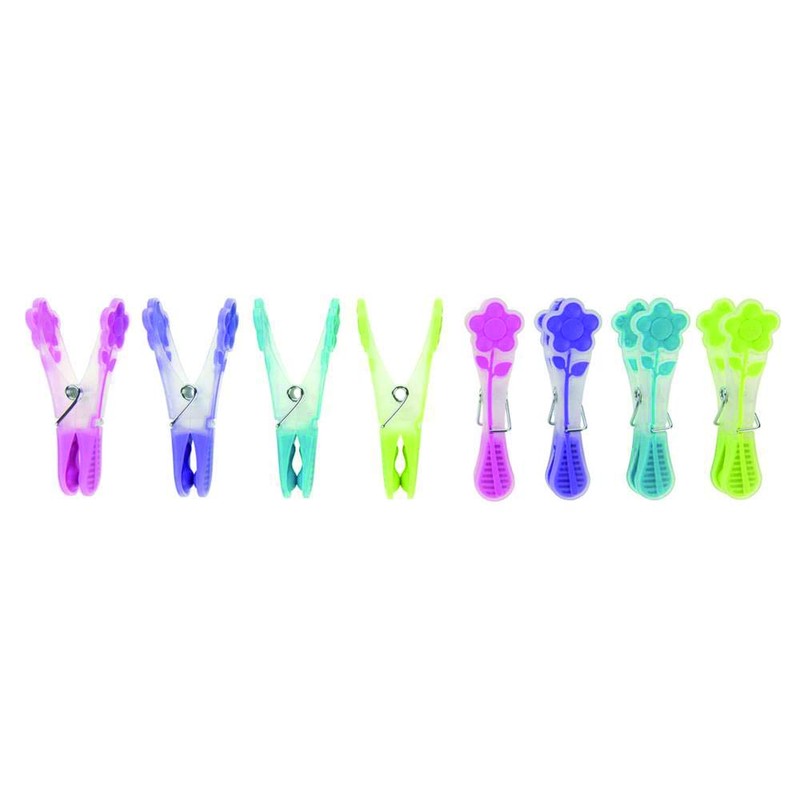 Elliott Extra Strong, Soft Grip, Mini Flower Pegs, 24 Pack,