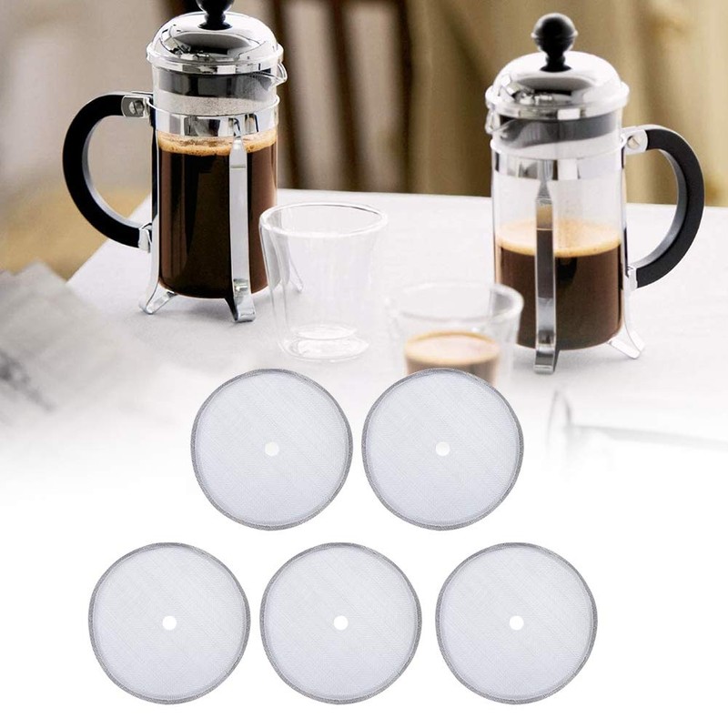 French Press Replacement Filter, 5-Piece Coffee Press Filter Made of